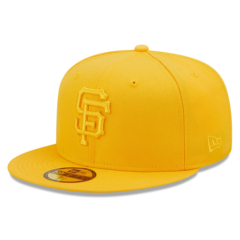 Men's New Era Gold San Francisco Giants Tonal 59FIFTY Fitted Hat