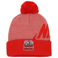 Men's Nike Scarlet Ohio State Buckeyes 100th Anniversary Ohio Stadium Cuffed Knit Hat with Pom