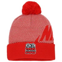 Men's Nike Scarlet Ohio State Buckeyes 100th Anniversary Ohio Stadium Cuffed Knit Hat with Pom