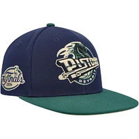 Men's Mitchell & Ness Navy/Green Detroit Pistons 2004 NBA Finals Hardwood Classics Grassland Fitted Hat