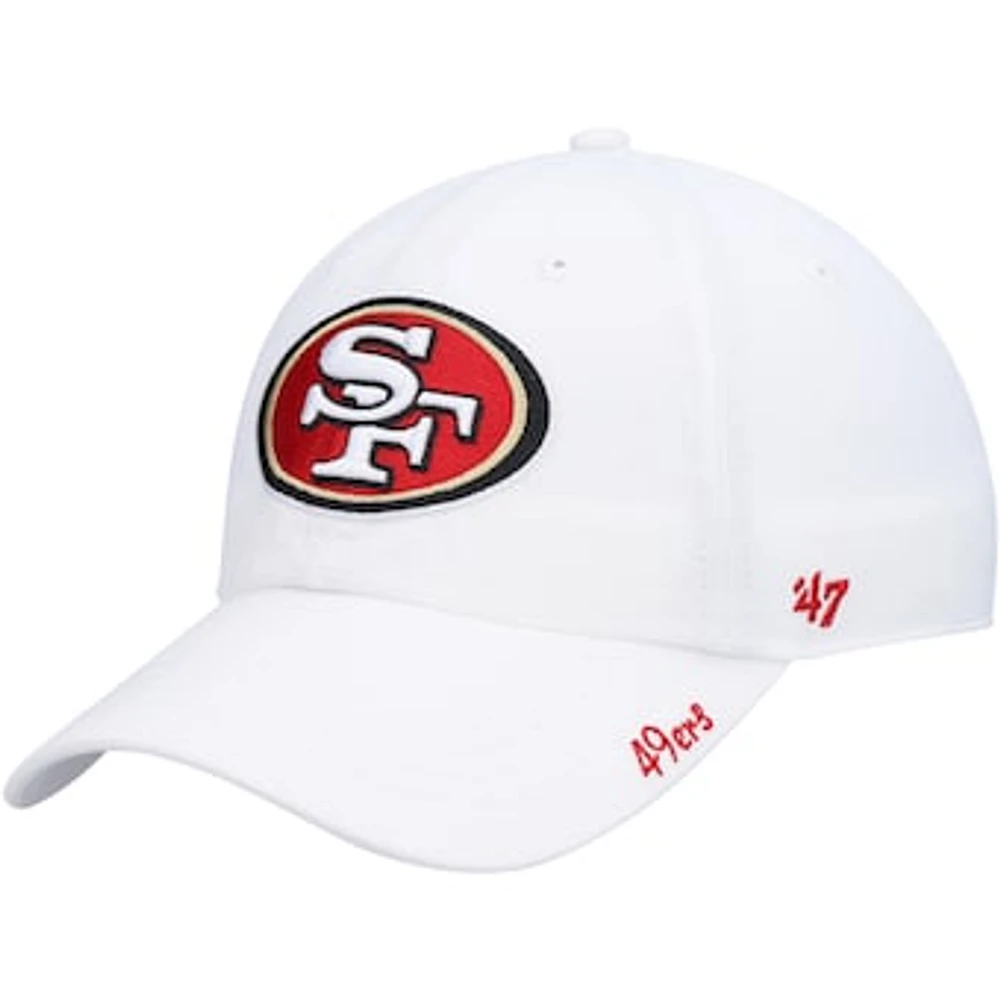 Women's '47 White San Francisco 49ers Miata Logo Clean Up Adjustable Hat