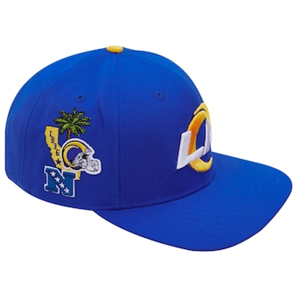 Men's Pro Standard Royal Los Angeles Rams Hometown Snapback Hat