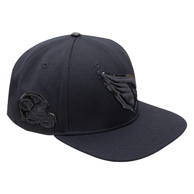 Men's Pro Standard  Arizona Cardinals Triple Black Snapback Hat