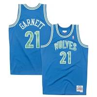 Men's Mitchell & Ness Kevin Garnett Blue Minnesota Timberwolves Big Tall Hardwood Classics 2003/04 Swingman Jersey