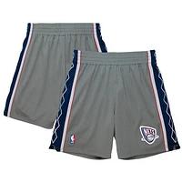 Men's Mitchell & Ness  Gray New Jersey Nets 2004-05 Hardwood Classics Authentic Shorts