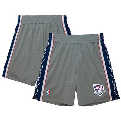 Men's Mitchell & Ness  Gray New Jersey Nets 2004-05 Hardwood Classics Authentic Shorts