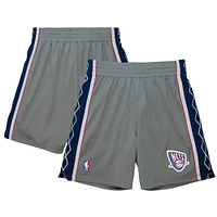 Men's Mitchell & Ness  Gray New Jersey Nets 2004-05 Hardwood Classics Authentic Shorts