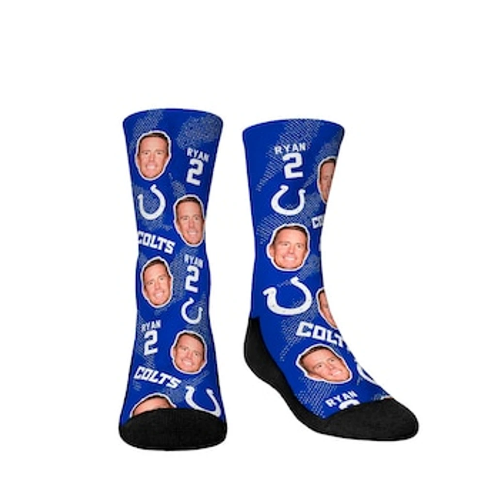 Youth Rock Em Socks Matt Ryan Indianapolis Colts Football Guy Crew Socks