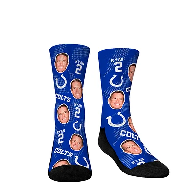 Youth Rock Em Socks Matt Ryan Indianapolis Colts Football Guy Crew Socks