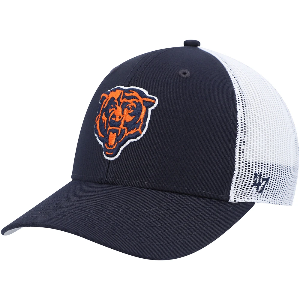 Youth '47 Navy/White Chicago Bears Adjustable Trucker Hat