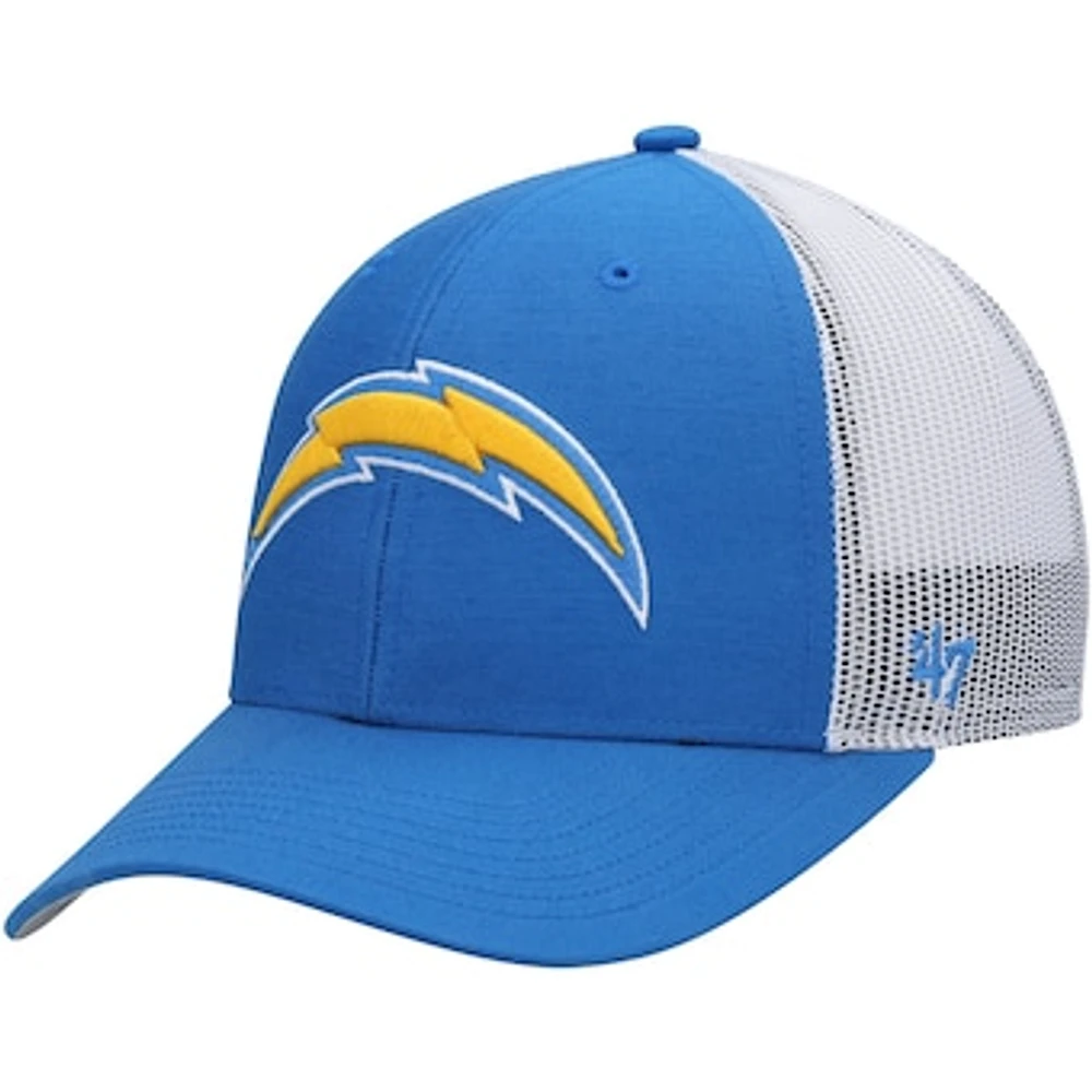 Youth '47 Powder Blue/White Los Angeles Chargers Adjustable Trucker Hat