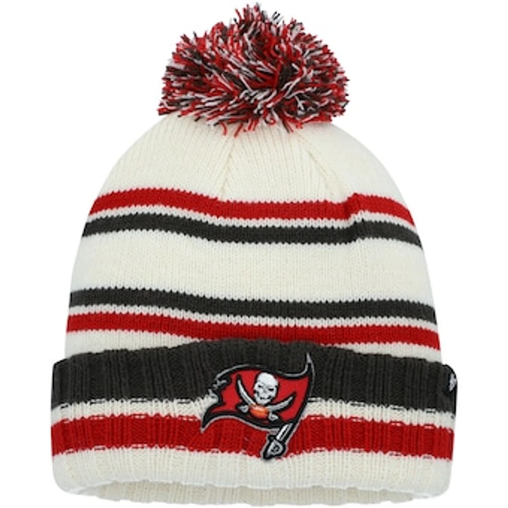 Youth '47 Cream Tampa Bay Buccaneers Driftway Cuffed Knit with Pom