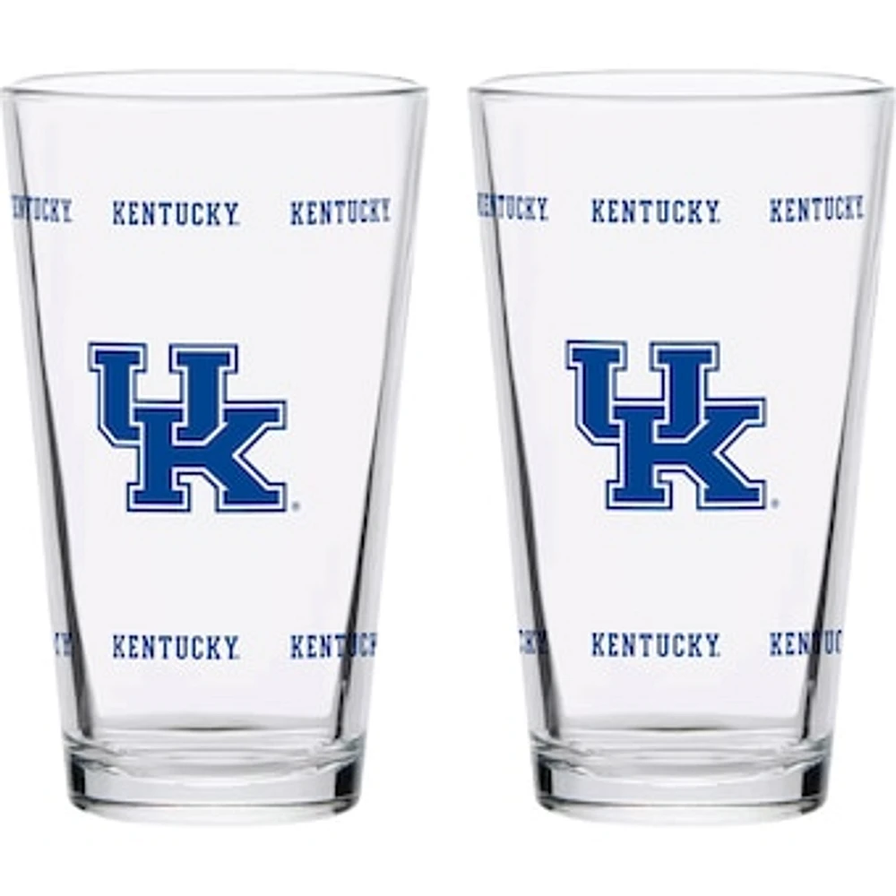 Kentucky Wildcats Two-Pack Knockout 16oz. Pint Glass Set