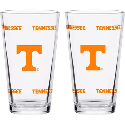 Tennessee Volunteers Two-Pack Knockout 16oz. Pint Glass Set