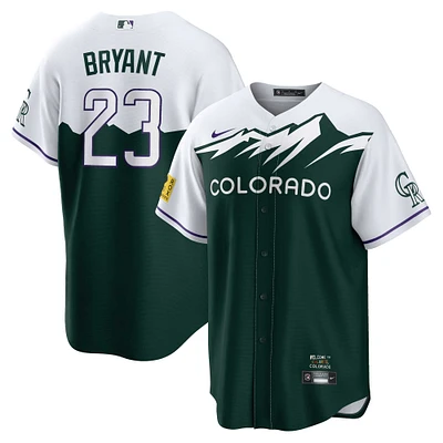 Men's Nike Kris Bryant Green Colorado Rockies City Connect Replica Player Jersey