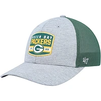 Men's '47 Heathered Gray/Green Green Bay Packers Motivator Flex Hat