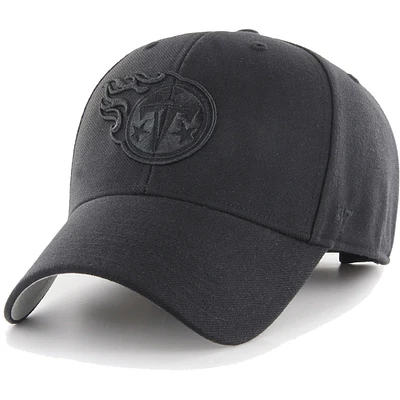 Men's '47 Black Tennessee Titans  Tonal MVP Adjustable Hat