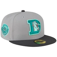 Men's New Era Gray/Graphite Denver Broncos Aqua Pop 59FIFTY Fitted Hat