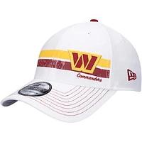 Men's New Era White Washington Commanders Polar 39THIRTY Flex Hat