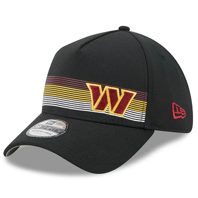 Men's New Era Black Washington Commanders Flawless Stripe 39THIRTY Flex Hat