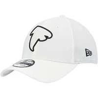 Men's New Era White Atlanta Falcons Team White Out 39THIRTY Flex Hat