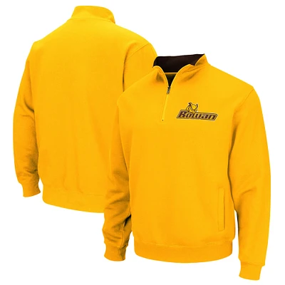 Men's Colosseum Gold Rowan Profs Tortugas Quarter-Zip Sweatshirt