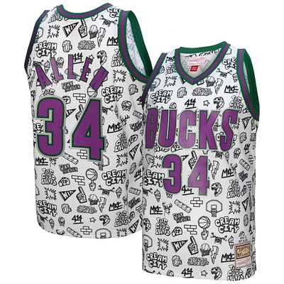 Men's Mitchell & Ness Ray Allen White Milwaukee Bucks 2000/01 Swingman Jersey