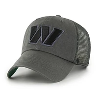 Men's '47 Charcoal Washington Commanders Trawler Clean Up Trucker Snapback Hat