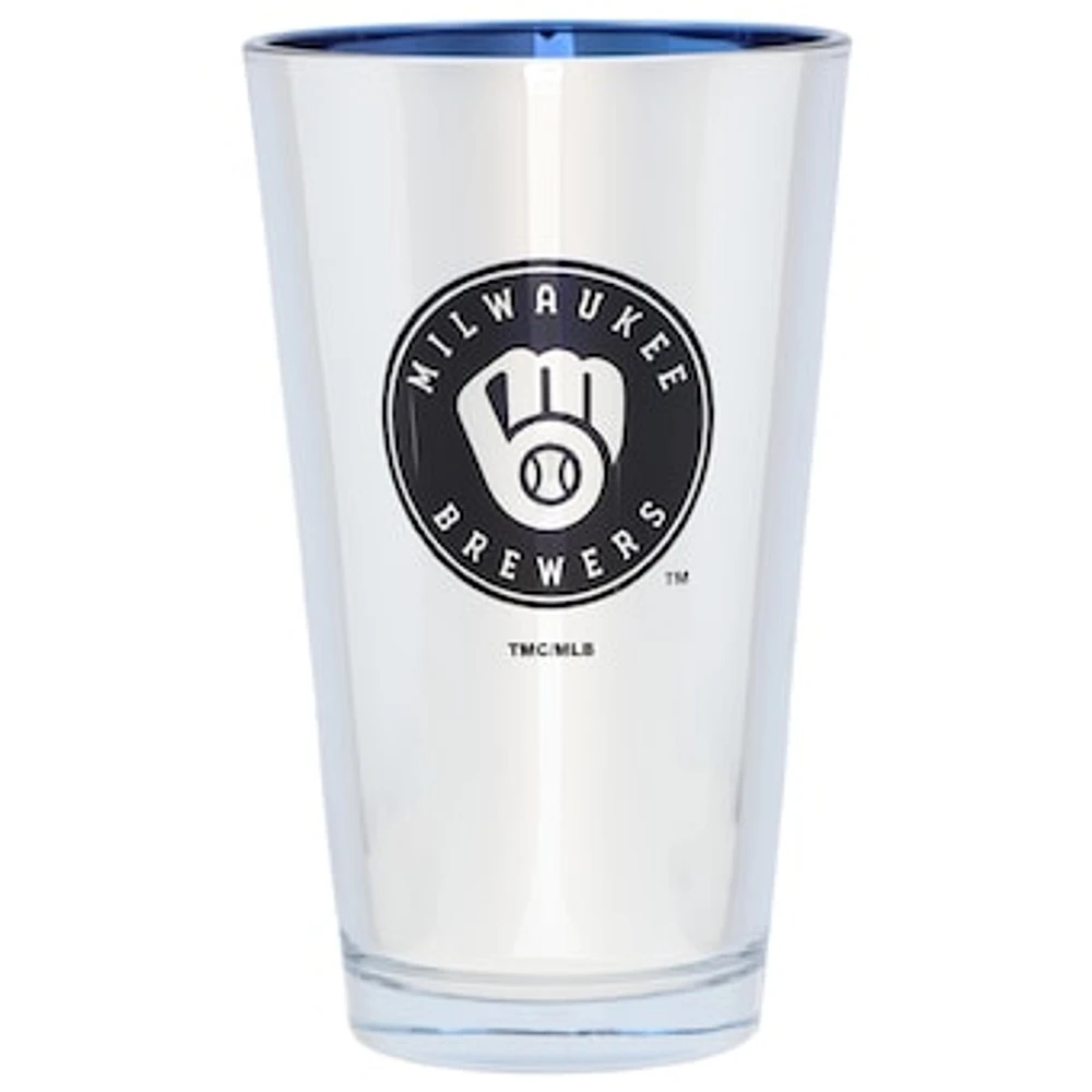 Milwaukee Brewers 16oz. Electroplated Pint Glass