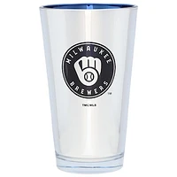 Milwaukee Brewers 16oz. Electroplated Pint Glass