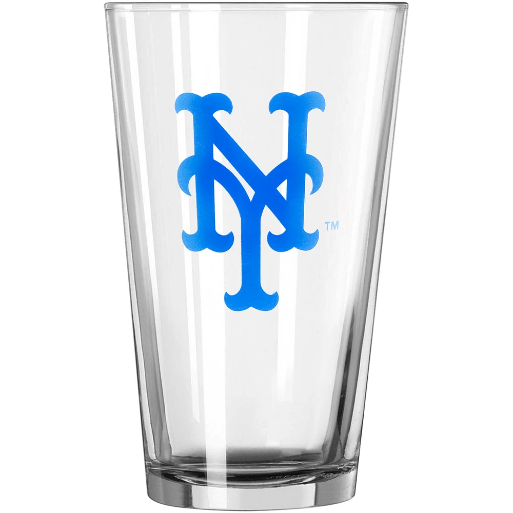 New York Mets 16oz. Team Wordmark Game Day Pint Glass