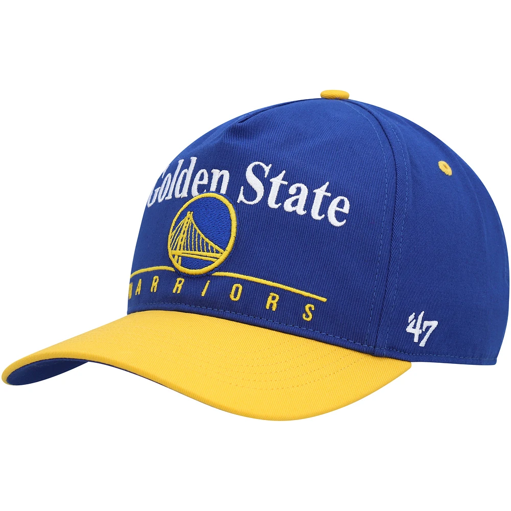 Men's '47 Royal/Gold Golden State Warriors Super Hitch Adjustable Hat