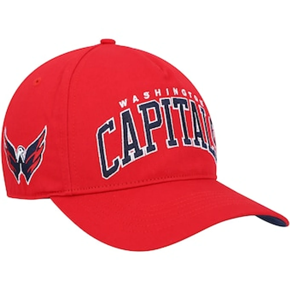 Men's '47 Red Washington Capitals Block Arch Hitch Snapback Hat