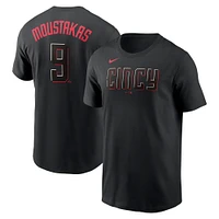 Men's Nike Mike Moustakas Black Cincinnati Reds City Connect Name & Number T-Shirt