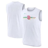 Men's Nike White San Diego Padres City Connect Muscle Tank Top