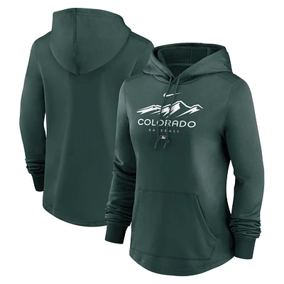 Women's Nike  Green Colorado Rockies City Connect Pregame Performance Pullover Hoodie