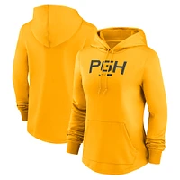 Women's Nike  Gold Pittsburgh Pirates City Connect Pregame Performance Pullover Hoodie