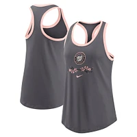 Women's Nike  Charcoal Washington Nationals City Connect Tri-Blend Tank Top