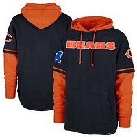 Men's '47 Navy Chicago Bears Shortstop Pullover Hoodie