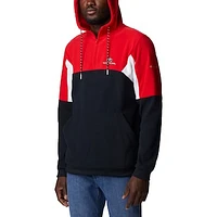 Men's Columbia Black Georgia Bulldogs Lodge Quarter-Zip Hoodie