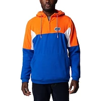 Men's Columbia Royal Florida Gators Lodge Quarter-Zip Hoodie