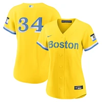 Women's Nike David Ortiz Gold Boston Red Sox City Connect Replica Player Jersey