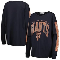 Women's '47 Black San Francisco Giants Statement Long Sleeve T-Shirt