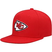 Youth Mitchell & Ness Red Kansas City Chiefs Gridiron Classics Ground Snapback Hat