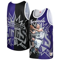 Men's Mitchell & Ness Jason Williams Black/Purple Sacramento Kings Sublimated Player Tank Top