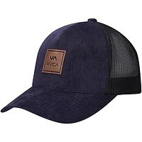 Men's RVCA Navy VA All The Way Trucker Snapback Hat