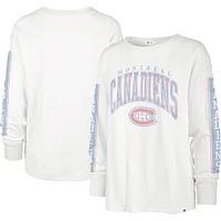 Women's '47 Cream Montreal Canadiens Statement Long Sleeve T-Shirt