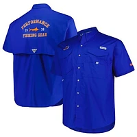 Men's Columbia Royal Florida Gators Big & Tall Bonehead Button-Up Shirt