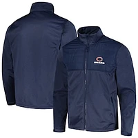 Men's Dunbrooke Heather Navy Chicago Bears Explorer Tech Full-Zip Jacket