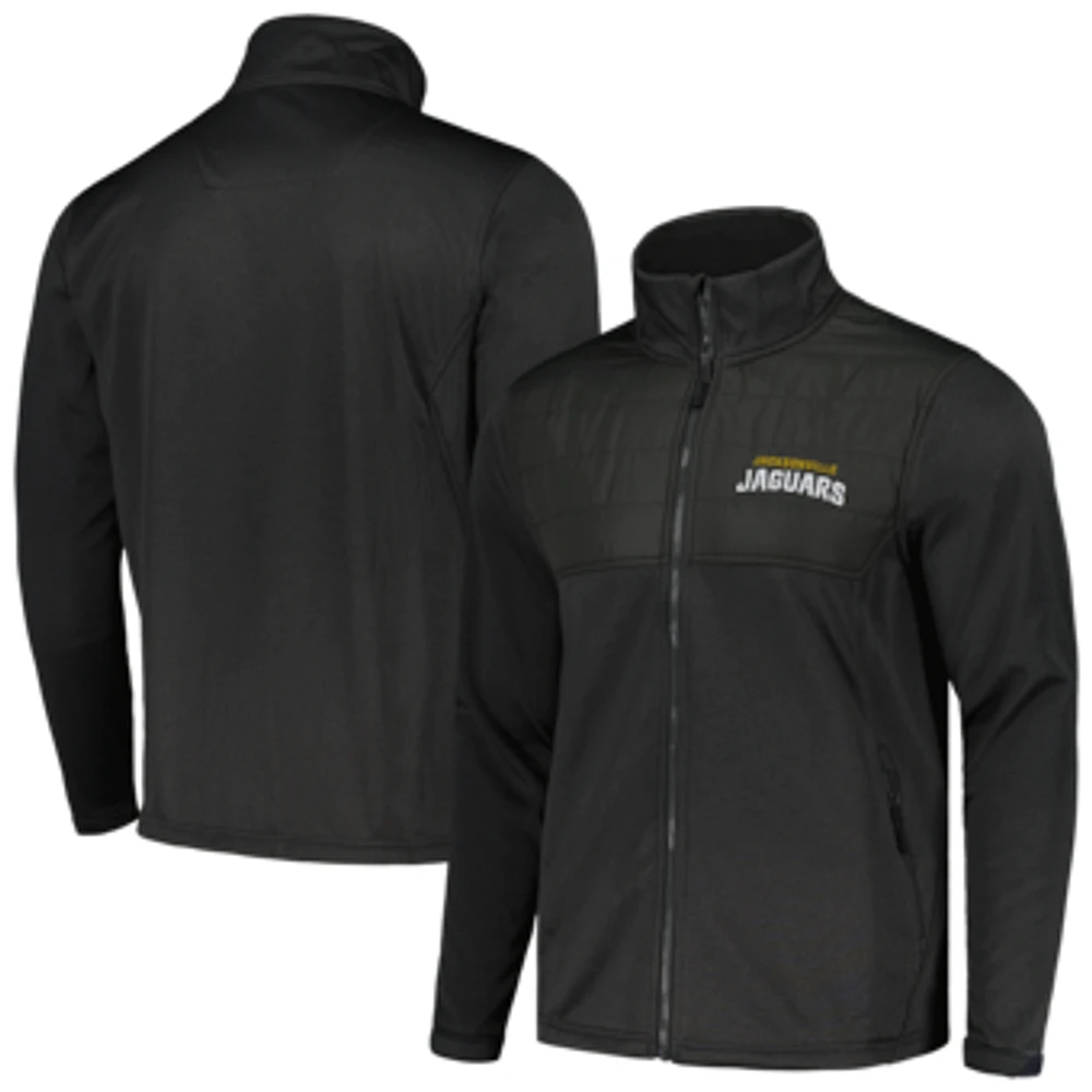 Men's Dunbrooke Heather Black Jacksonville Jaguars Explorer Tech Full-Zip Jacket